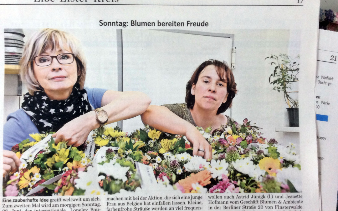 50 Blumensträuße in der Sängerstadt